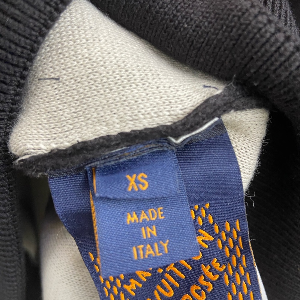 Louis Vuitton Black Hoodie Jacket with Cream Lined Hood - Picture 6 of 10